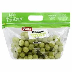 Giant Eagle Green Seedless Grapes