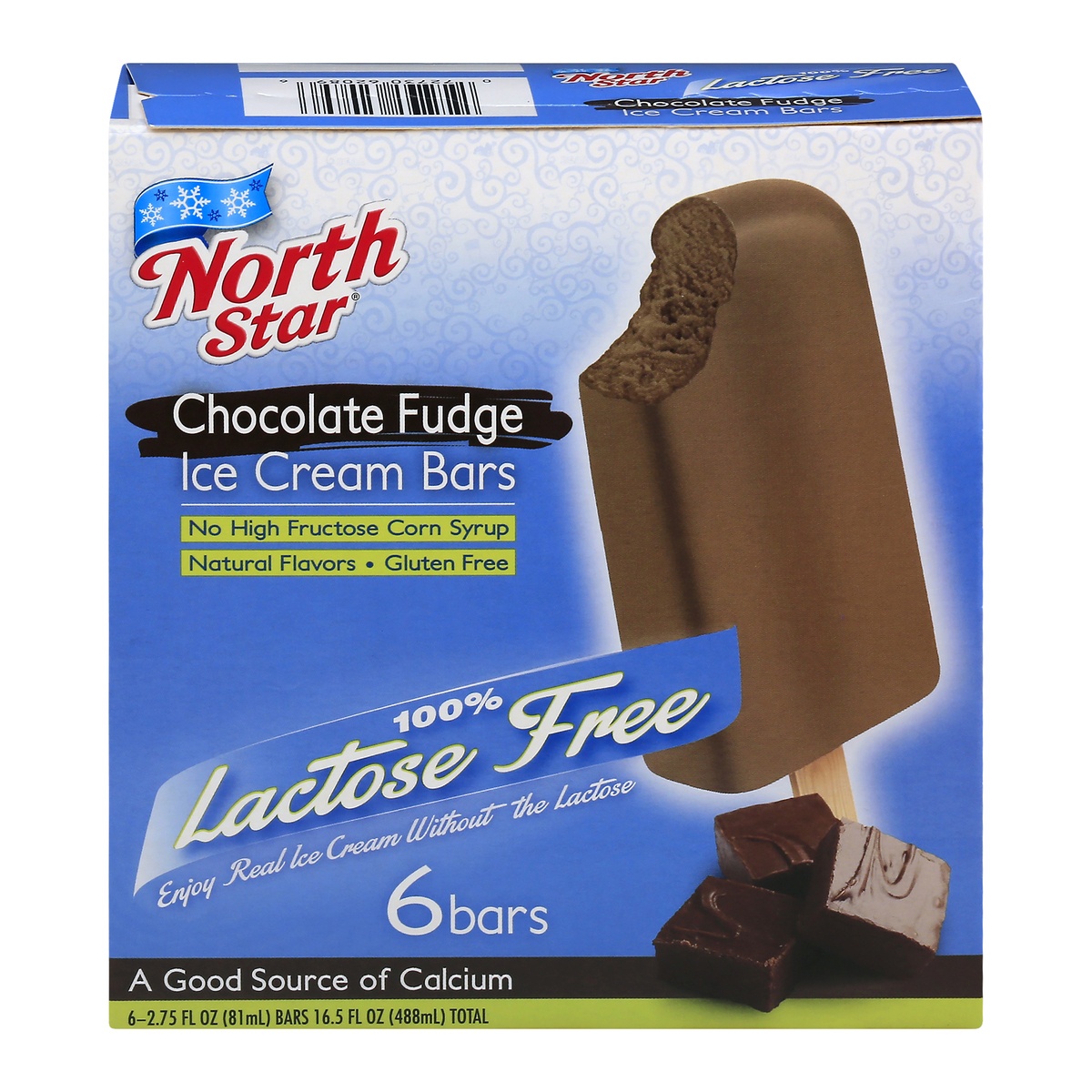 slide 1 of 1, North Star Lactose Free Chocolate Fudge Ice Cream Bars, 6 ct