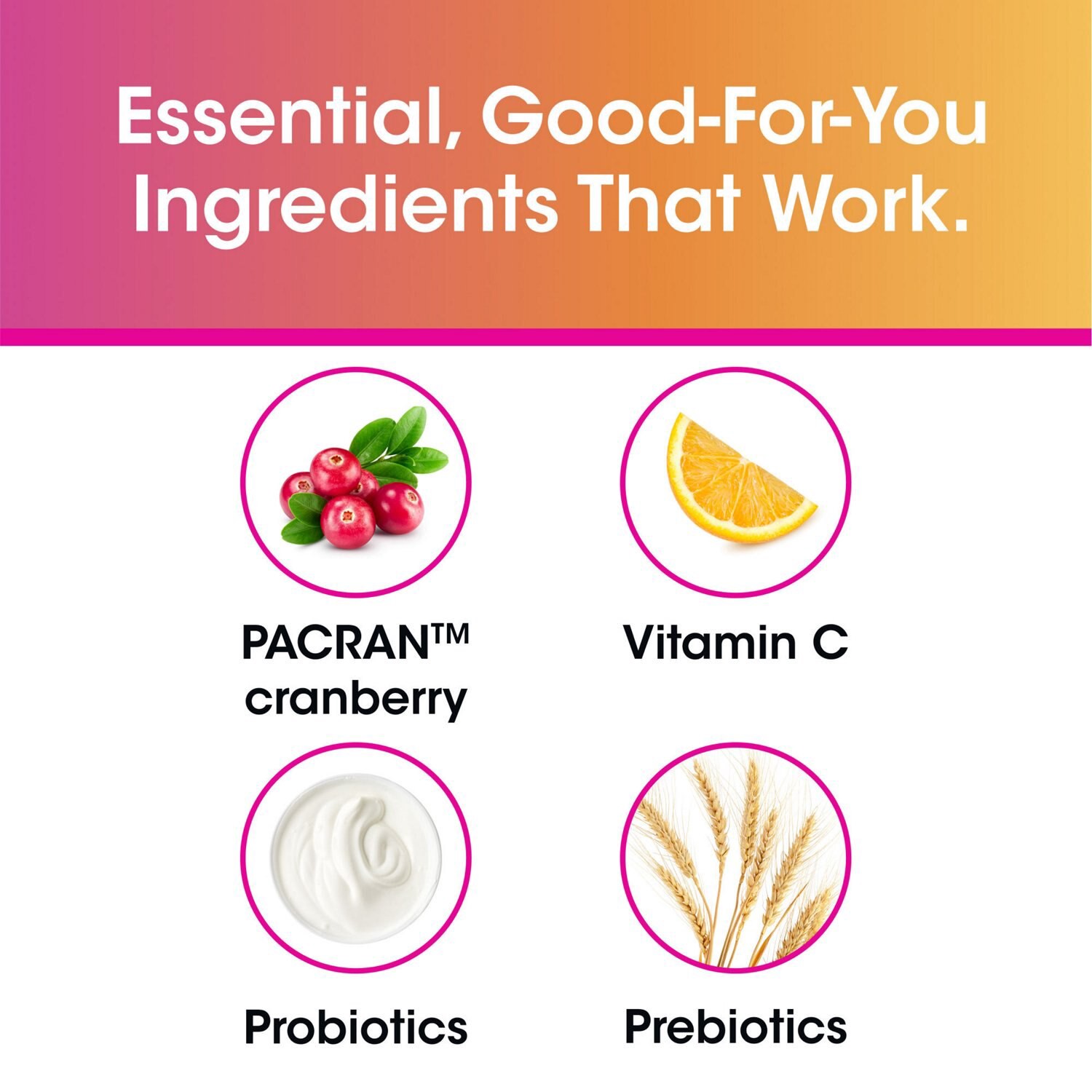 slide 6 of 7, Vh Essentials Probiotics With Prebiotics And Cranberry Feminine Health Supplement - 60 Capsules, 60 ct