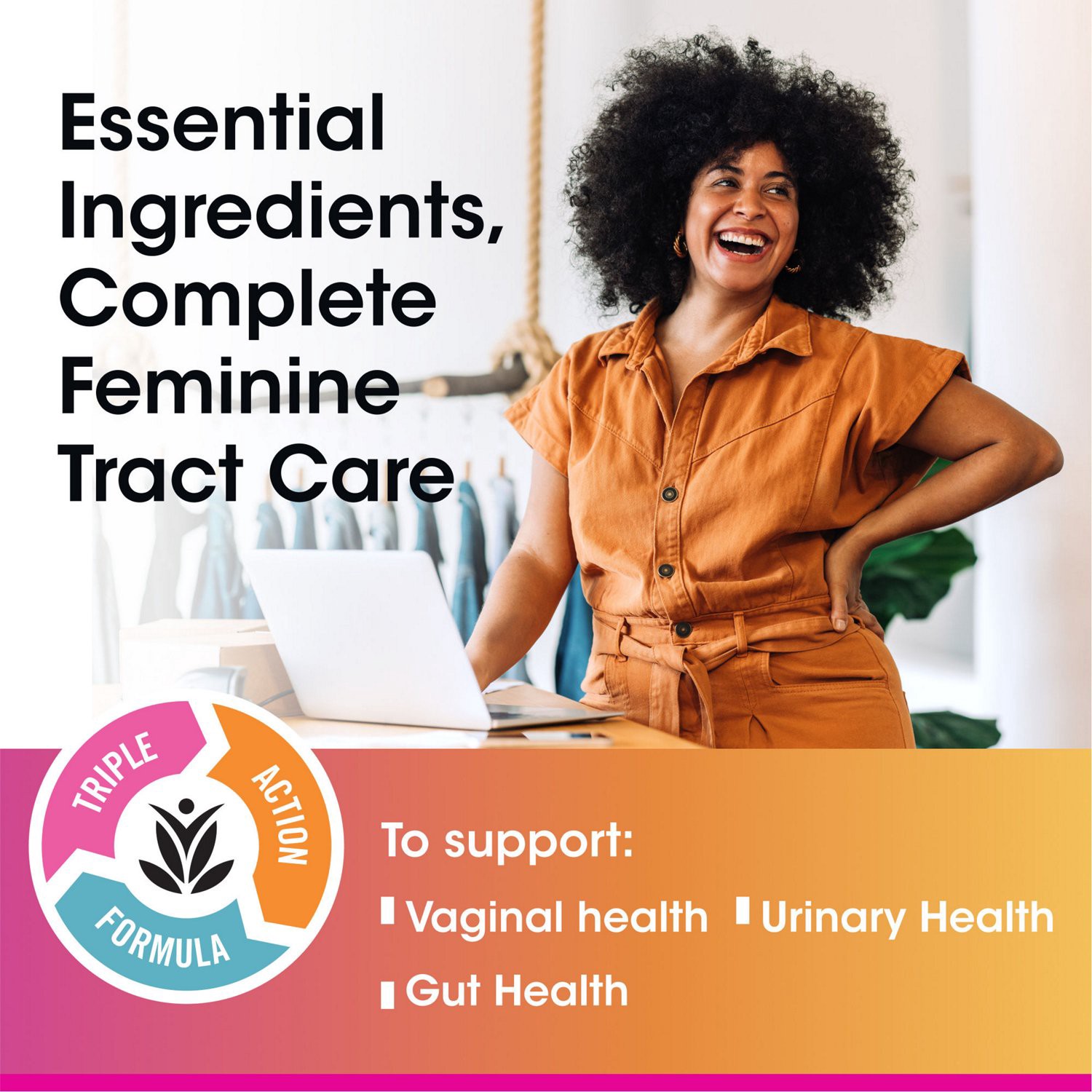 slide 7 of 7, Vh Essentials Probiotics With Prebiotics And Cranberry Feminine Health Supplement - 60 Capsules, 60 ct