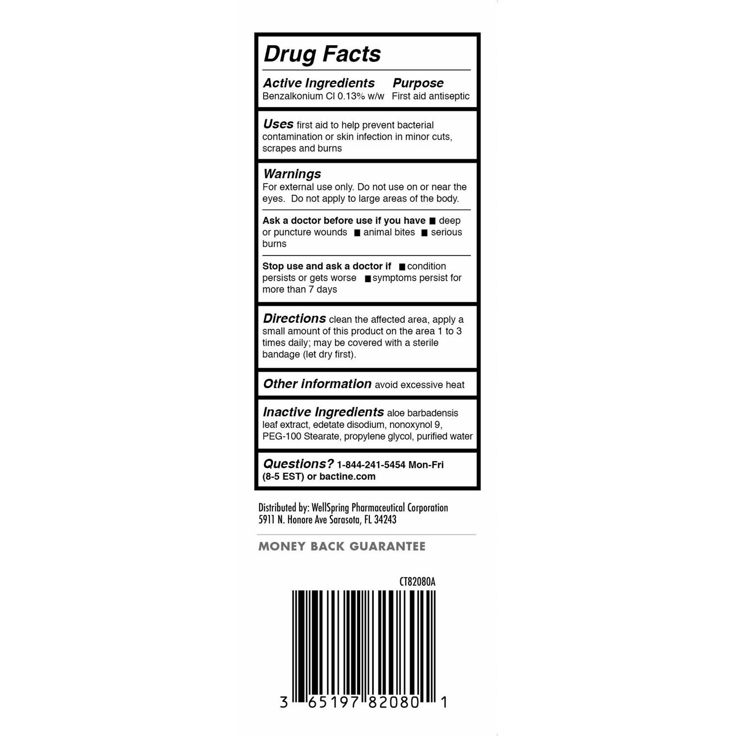 slide 5 of 5, Bactine MAX Wound Wash First Aid Antiseptic Liquid, 8 oz