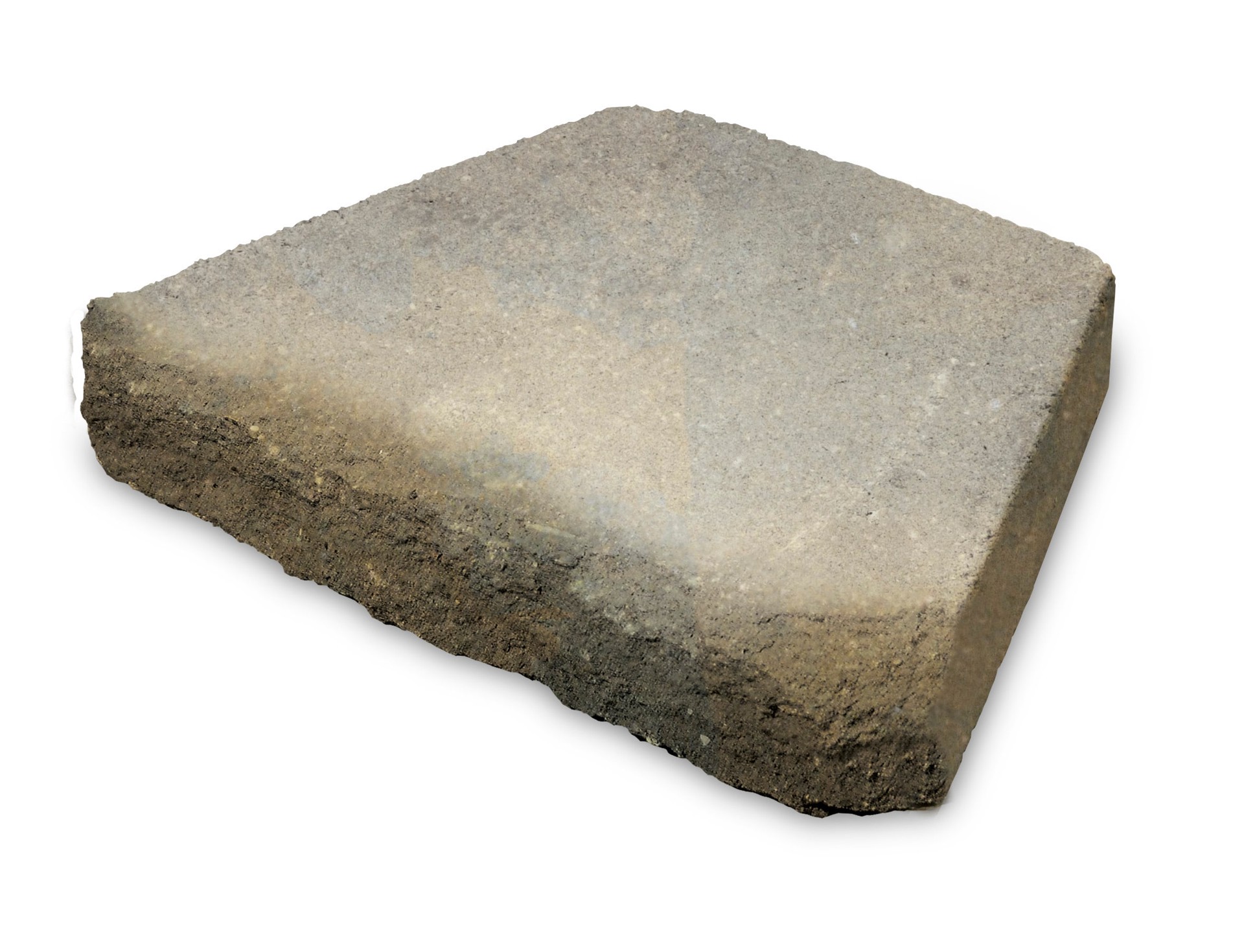 slide 4 of 6, 3-in H x 15.8-in L x 11.5-in D Tan/Charcoal Concrete Retaining wall cap, 1 ct
