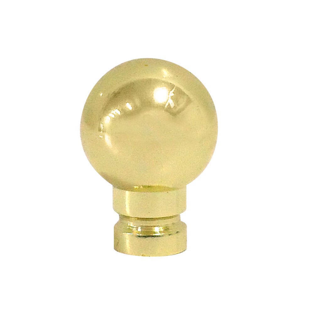 slide 1 of 3, allen + roth 1.25-in L x 0.75-in Dia Traditional Brass Lamp finial, 1 ct