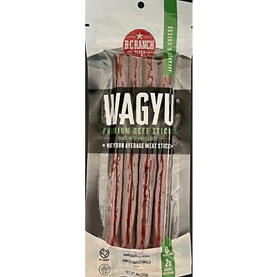 slide 1 of 1, R-C Ranch Wagyu Beef Stick - Jalapeno Cheese, 4 oz