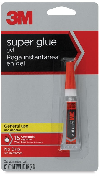 slide 1 of 1, 3M Super Glue Gel, 1 ct
