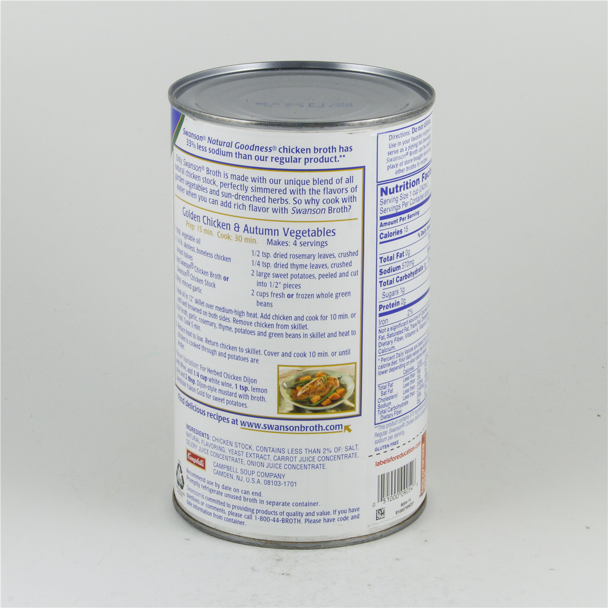 slide 3 of 4, Swanson Natural Goodness Chicken Broth, 49 fl oz