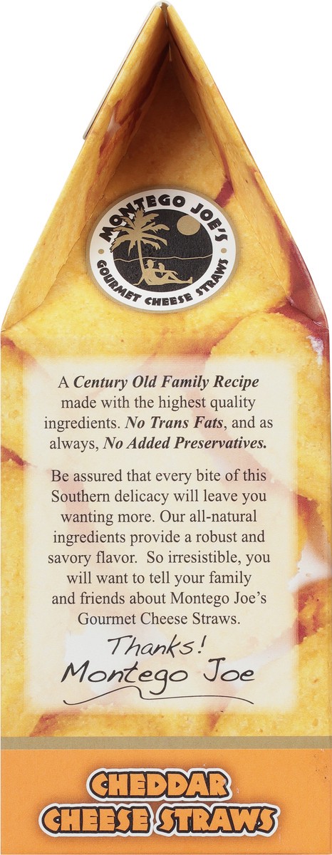 slide 5 of 9, Montego Joe's Cheddar Cheese Straws, 2.5 oz