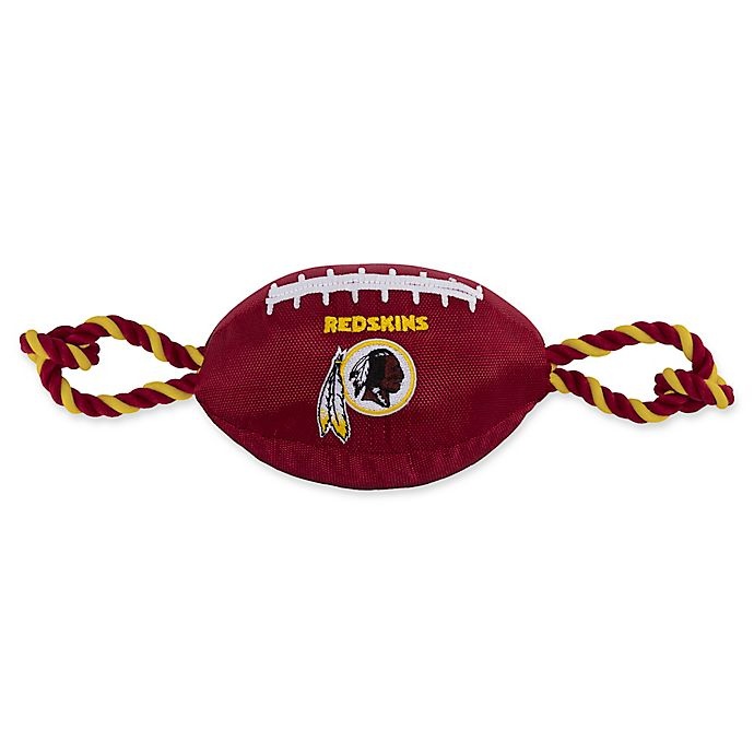 slide 1 of 1, NFL Washington Redskins Nylon Football Pet Rope Toy, 1 ct