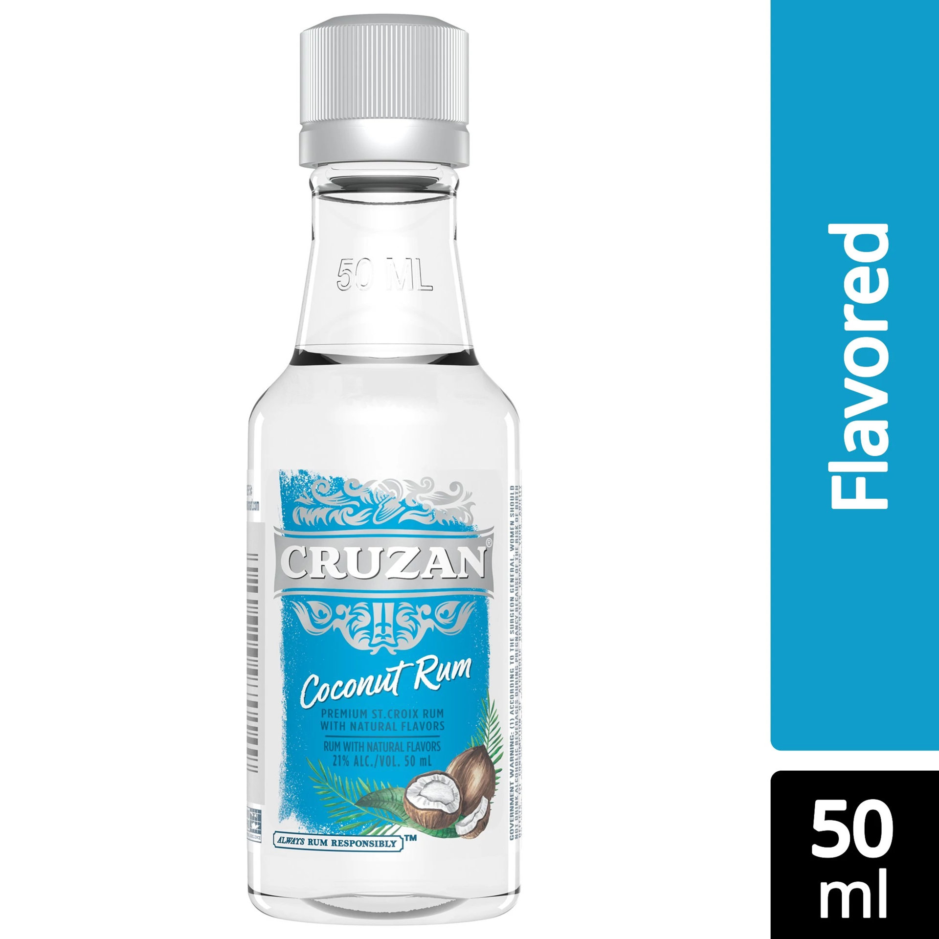 slide 1 of 2, Cruzan Coconut Flavored Rum 50 ml, 50 ml