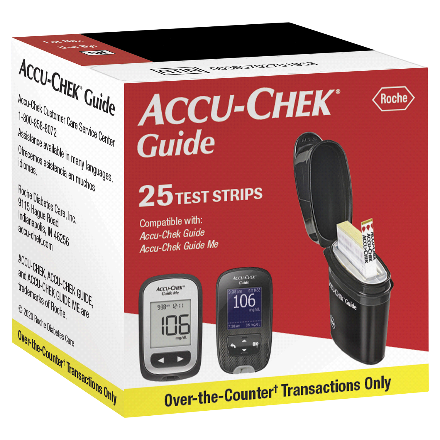 slide 2 of 3, Accu-Chek Guide Test Strips, 25 ct