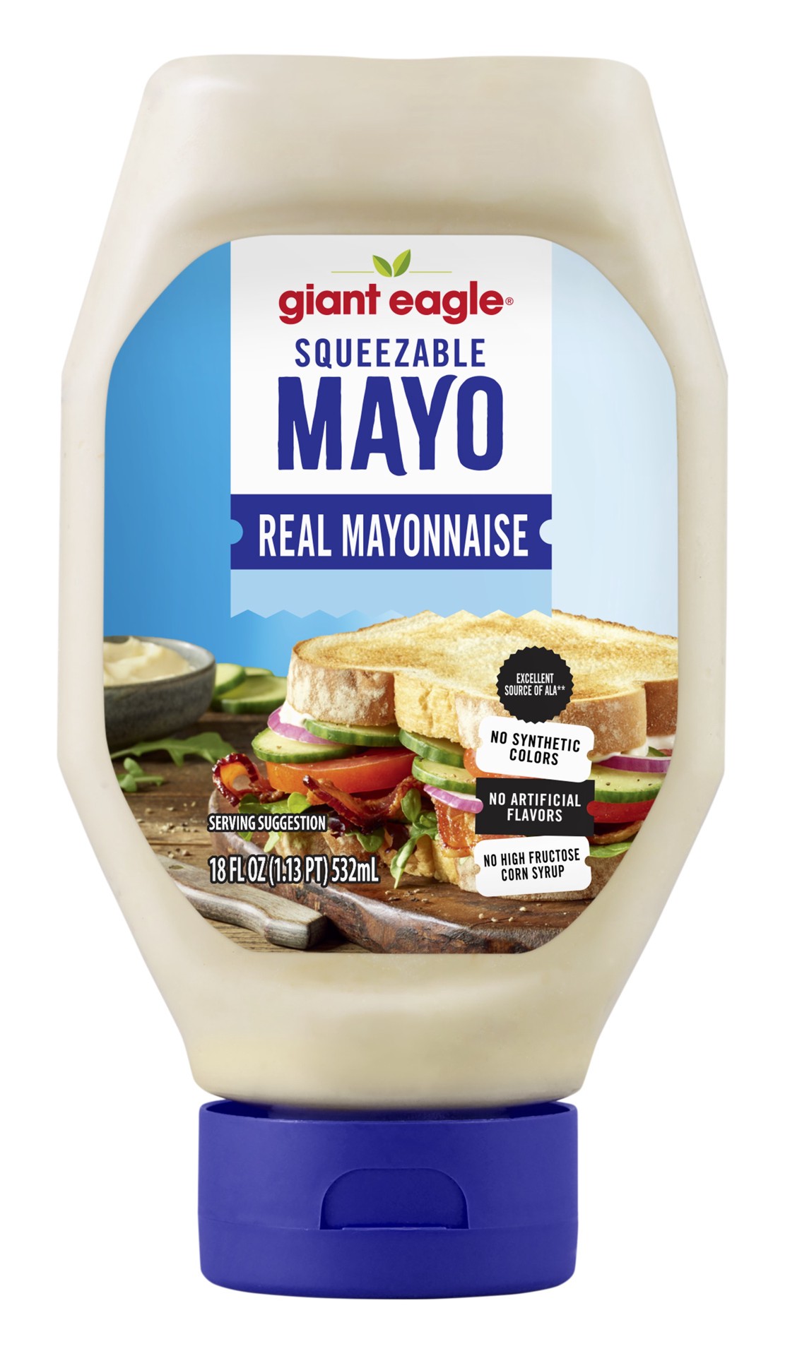 slide 1 of 1, Ge Squeeze Mayonnaise, 18 oz