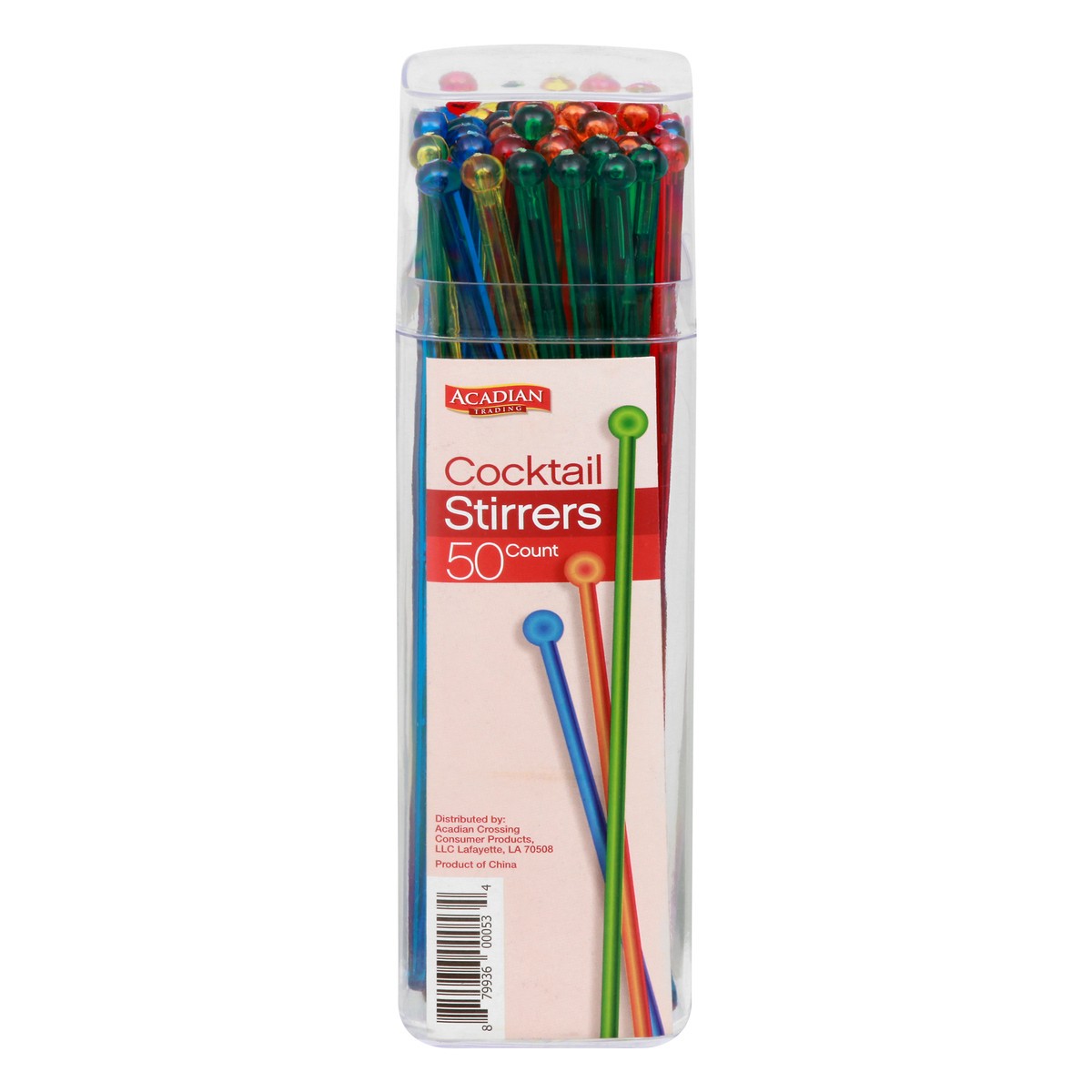 slide 1 of 8, Acadian Trading Cocktail Stirrers, 50 ct