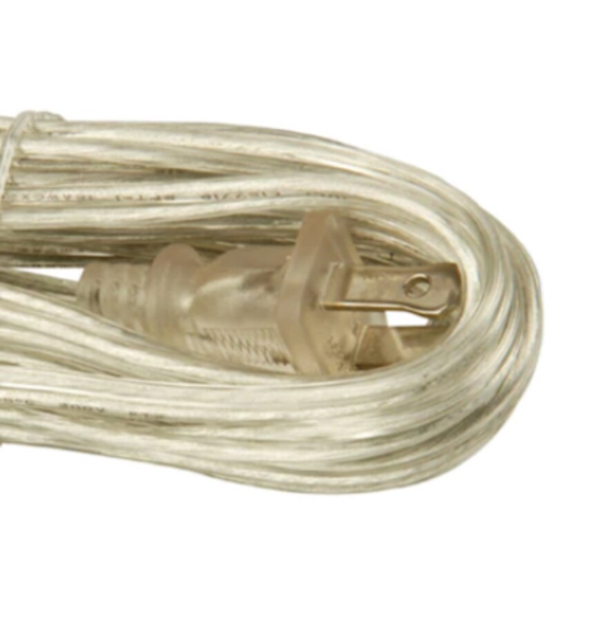 slide 3 of 4, Project Source 12-ft 18 / 2 Clear Solid Lamp Cord, 1 ct