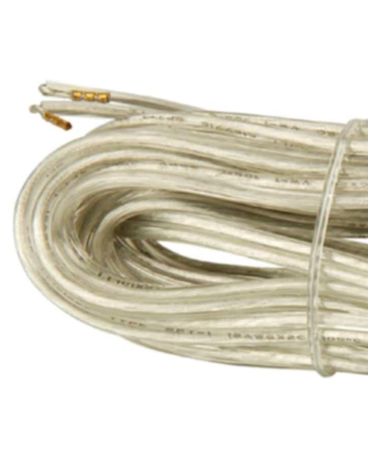 slide 4 of 4, Project Source 12-ft 18 / 2 Clear Solid Lamp Cord, 1 ct