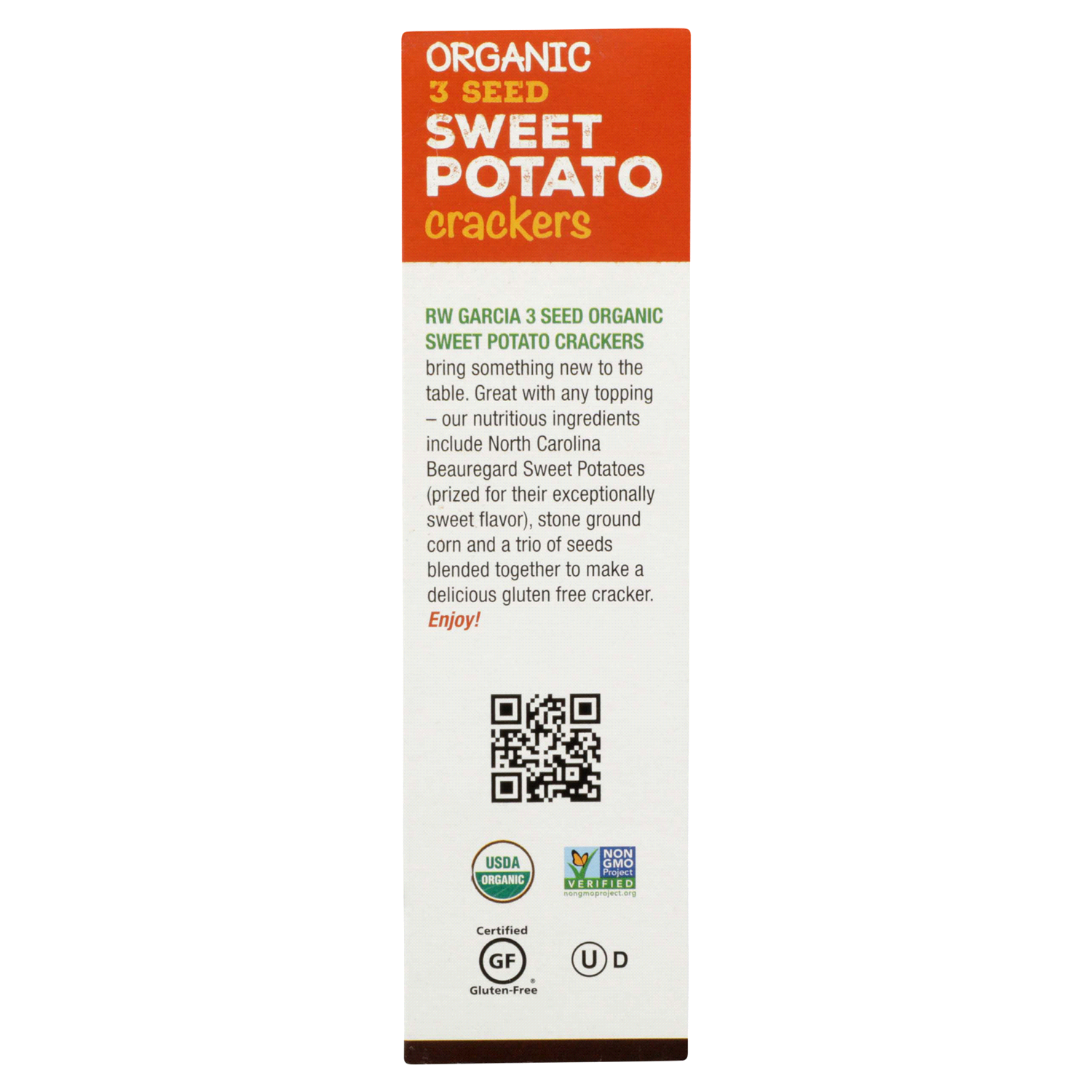 slide 2 of 4, RW Garcia Organic Sweet Potato Crackers, 5.5 oz