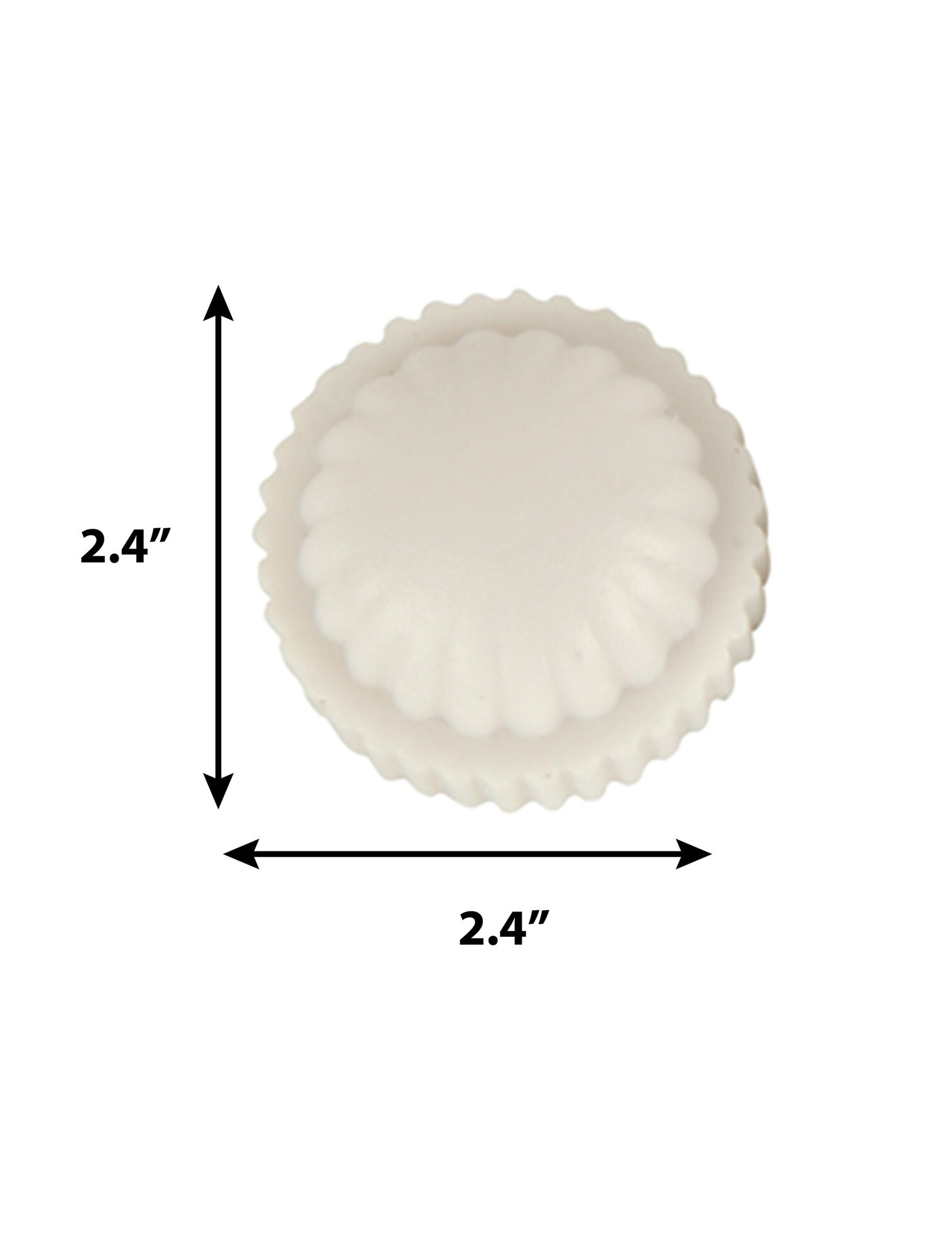 slide 3 of 3, Project Source 2 Pk Lock Up Knobs, White, 1 ct