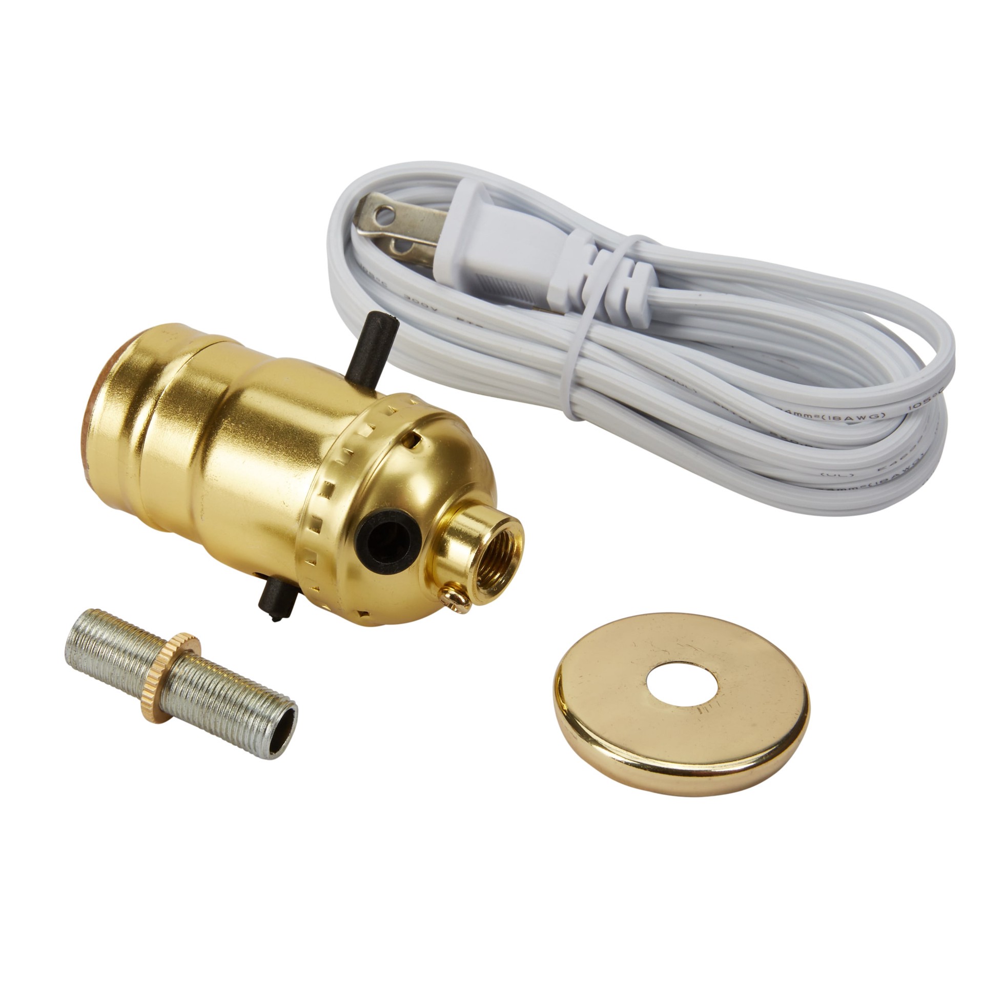 slide 2 of 4, Project Source 250 -Watt Porcelain Push-through Lamp Socket , Gold, 1 ct