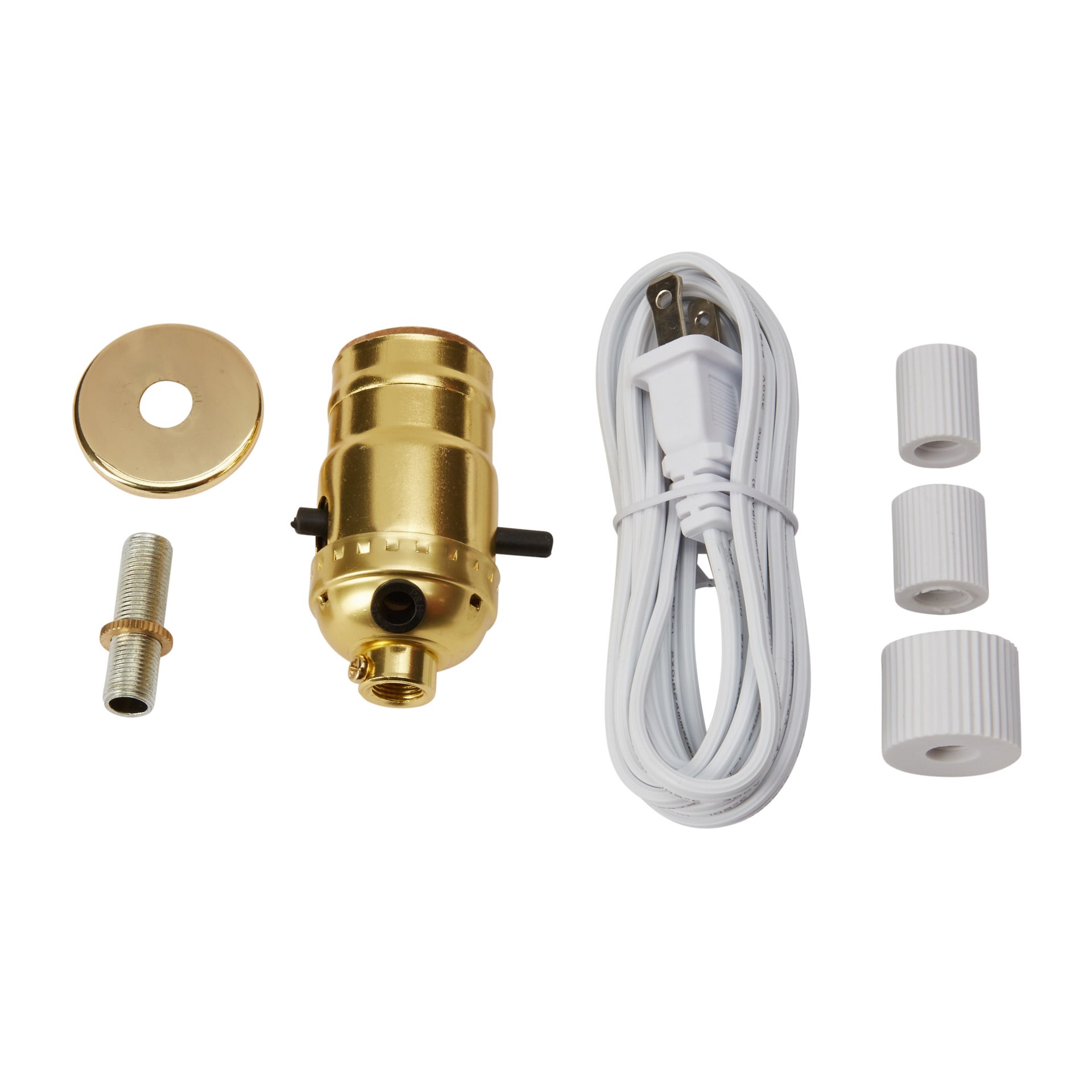slide 4 of 4, Project Source 250 -Watt Porcelain Push-through Lamp Socket , Gold, 1 ct