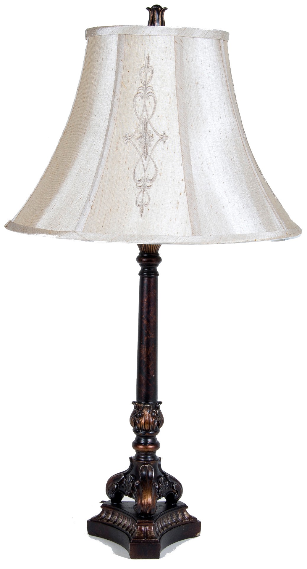 slide 3 of 6, allen + roth 12-in x 17-in Beige Fabric Bell Lamp Shade, 1 ct