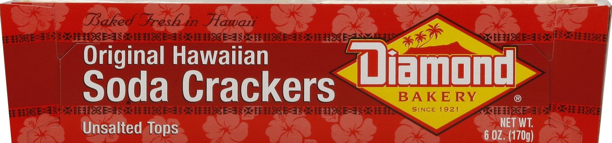 slide 3 of 6, Diamond Bakery Crackers Soda Unsalted Tops Original Hawaiian, 6 oz