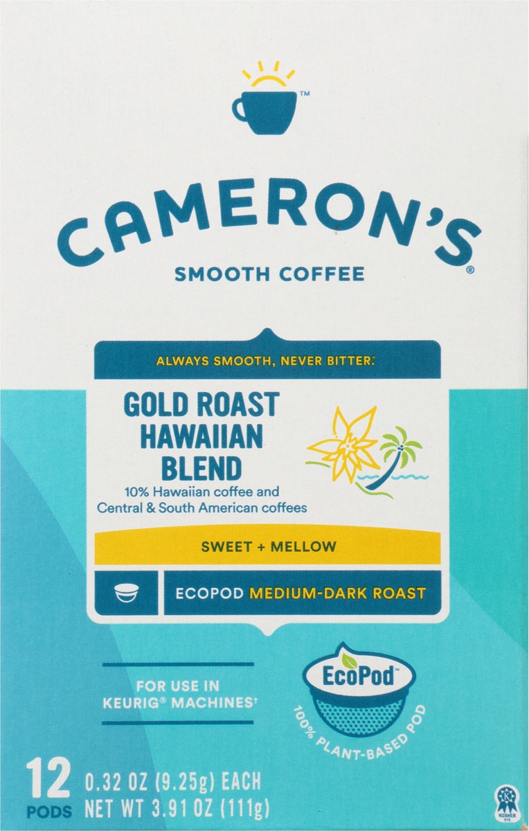 slide 6 of 9, Cameron's Hawaiian Blend Coffee Pods - 12 ct, 12 ct