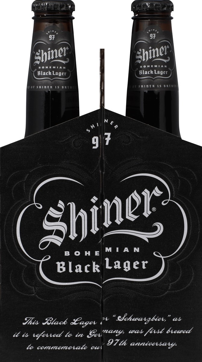 slide 4 of 5, Shiner Black Lager Beer, Shiner Craft Beer, 6 Pack, 12 fl oz Bottles, 4.9% ABV, 12 fl oz