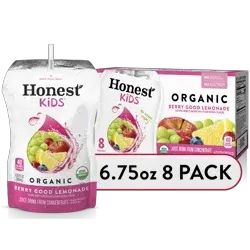 Honest Kids Berry Berry Good Lemonade Organic Juice Drinks - 8pk/6.75 fl oz Pouches