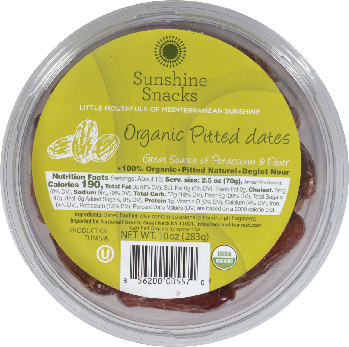 slide 11 of 13, Sunshine Snacks Organic Pitted Dates 10 oz, 10 oz