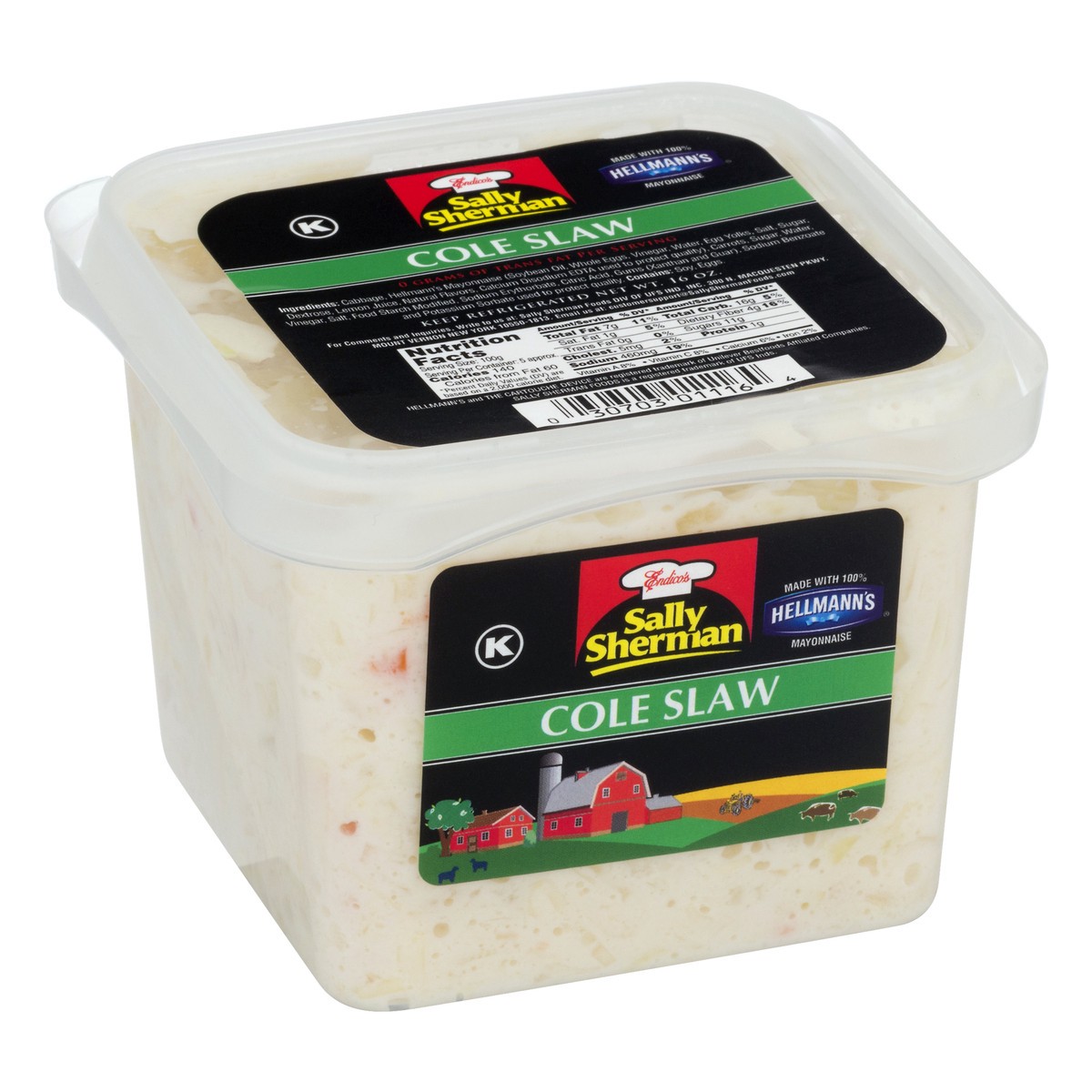 slide 5 of 10, Sally Sherman Cole Slaw 16 oz, 1 lb