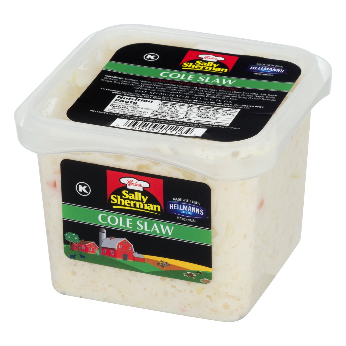 slide 2 of 10, Sally Sherman Cole Slaw 16 oz, 1 lb