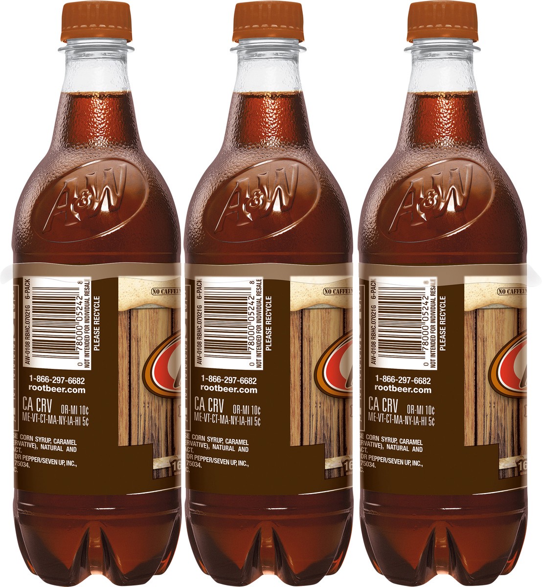 slide 3 of 7, A&W Root Beer Bottles, 6 ct; 16.9 fl oz