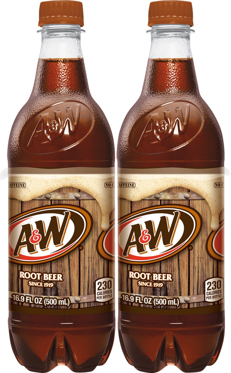 slide 5 of 7, A&W Root Beer Bottles, 6 ct; 16.9 fl oz