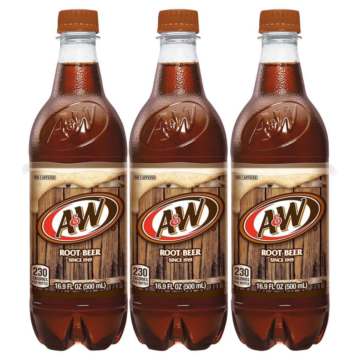 slide 1 of 7, A&W Root Beer Bottles, 6 ct; 16.9 fl oz