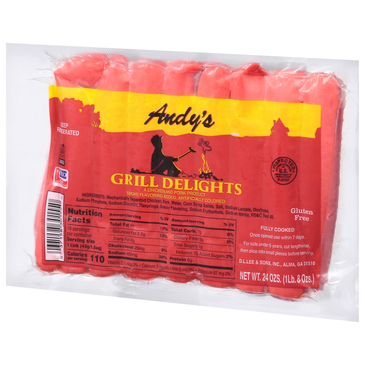 slide 6 of 12, Andy's Grill Delights Hot Dogs 24 oz, 24 oz