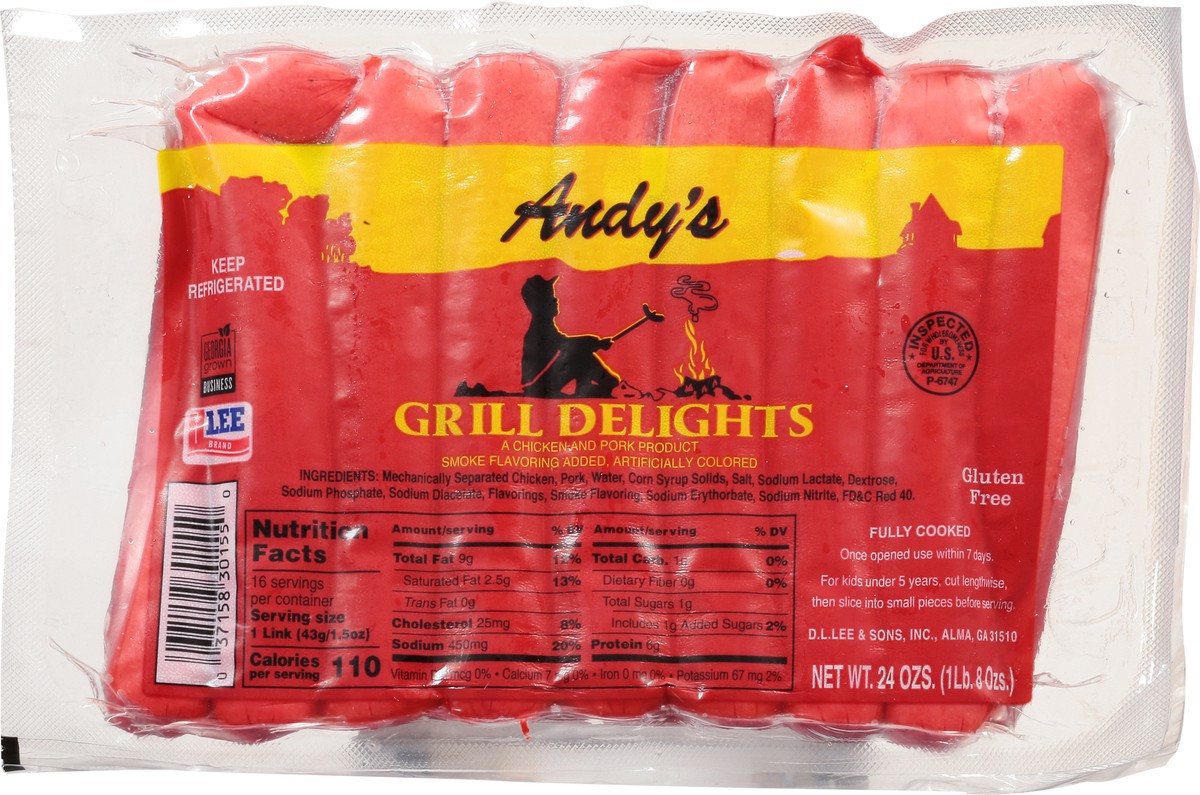 slide 9 of 12, Andy's Grill Delights Hot Dogs 24 oz, 24 oz