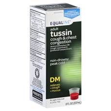 slide 1 of 1, Equaline Tussin DM Cough Syrup, 8 oz