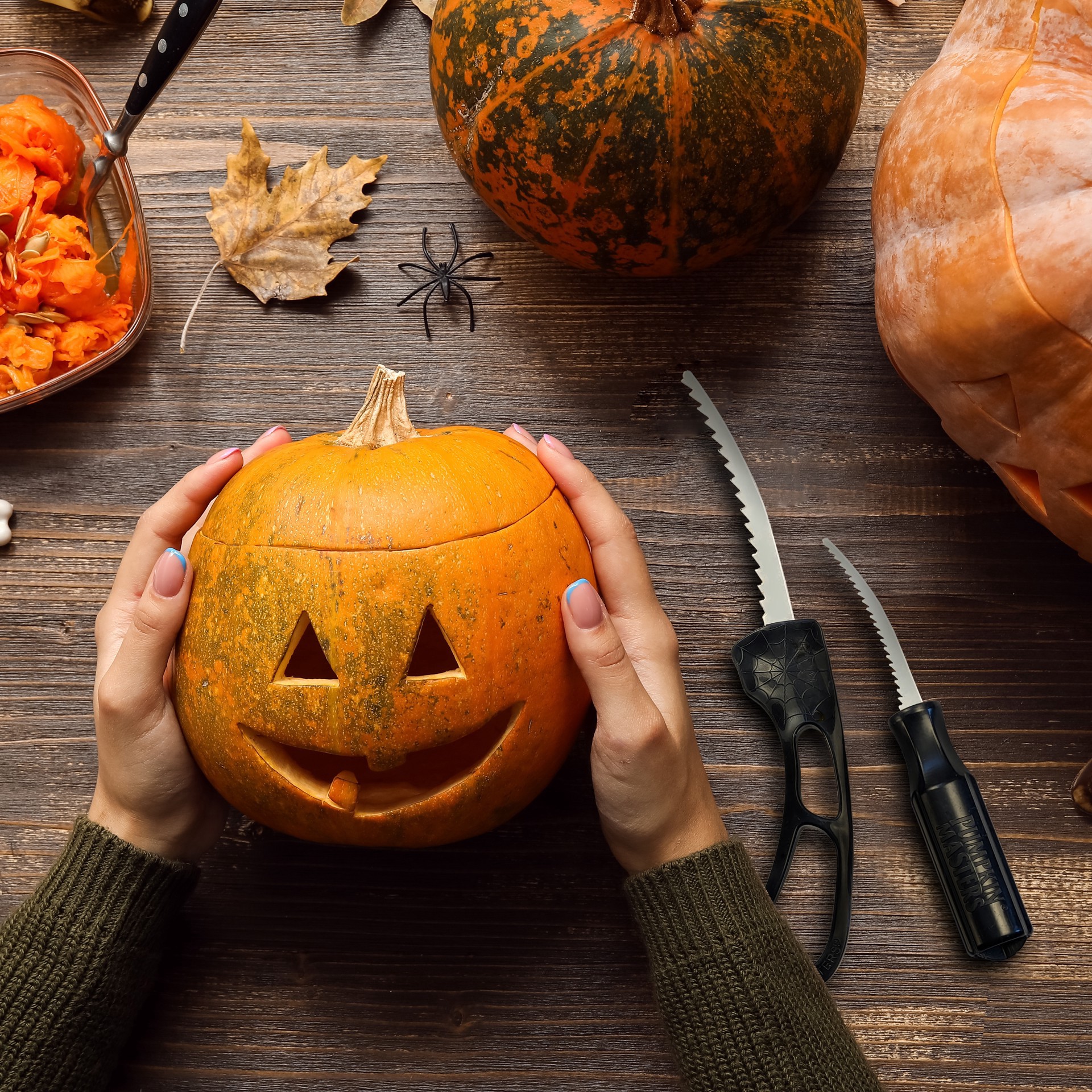 slide 3 of 5, Pumpkin Masters 2 Piece Premium Carving Tool Set, 2 ct