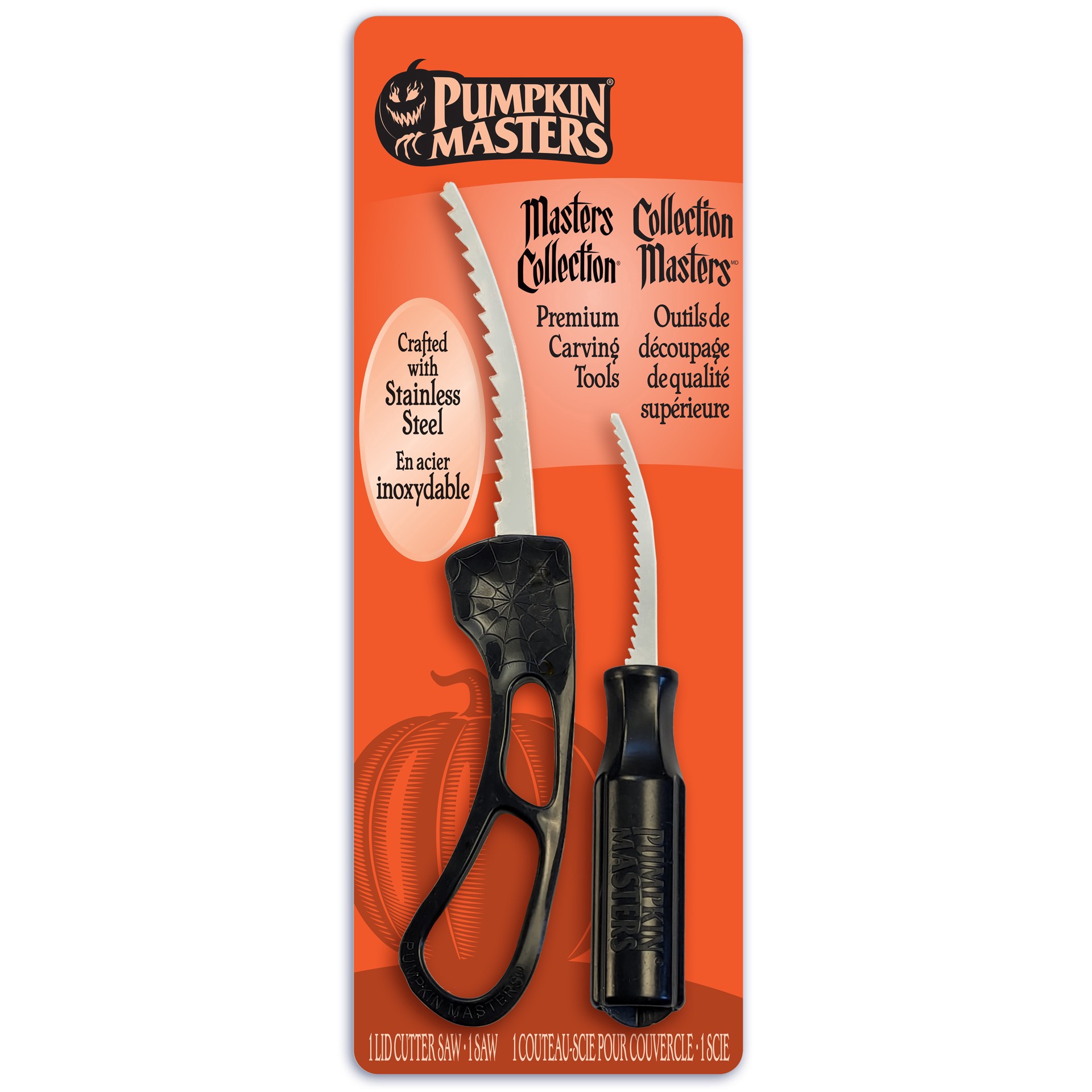 slide 5 of 5, Pumpkin Masters 2 Piece Premium Carving Tool Set, 2 ct