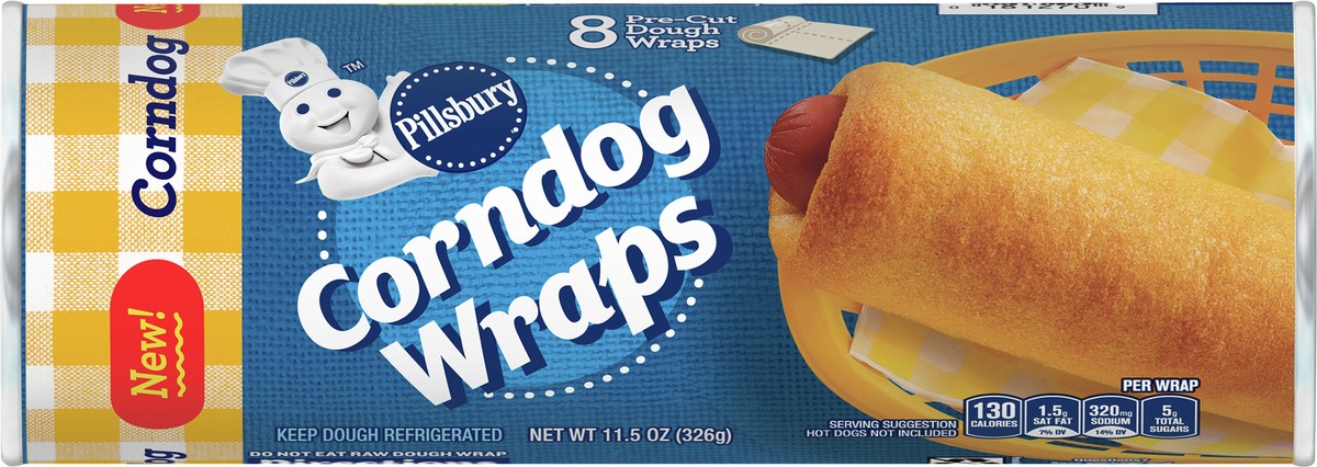 slide 7 of 9, Pillsbury Corndog Wraps, 8 ct., 11.5 oz., 8 ct