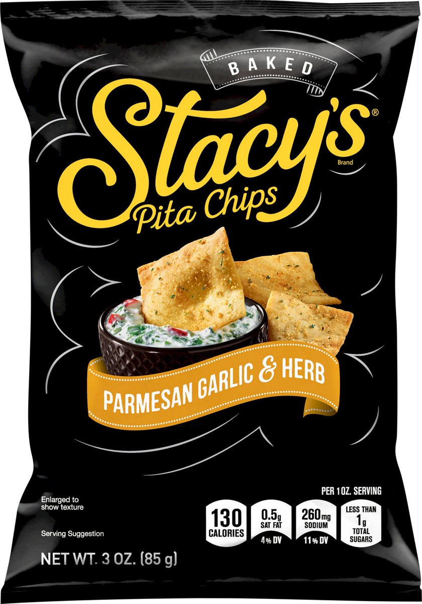 slide 6 of 6, Stacy's Baked Pita Chips Parmesan Garlic and Herb 3 Oz, 3 oz