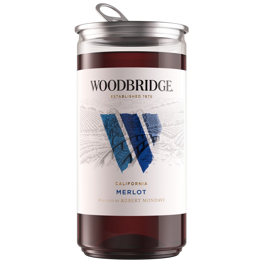 slide 1 of 10, Woodbridge by Robert Mondavi Merlot Red Wine, 187 mL Can, 6.32 fl. oz