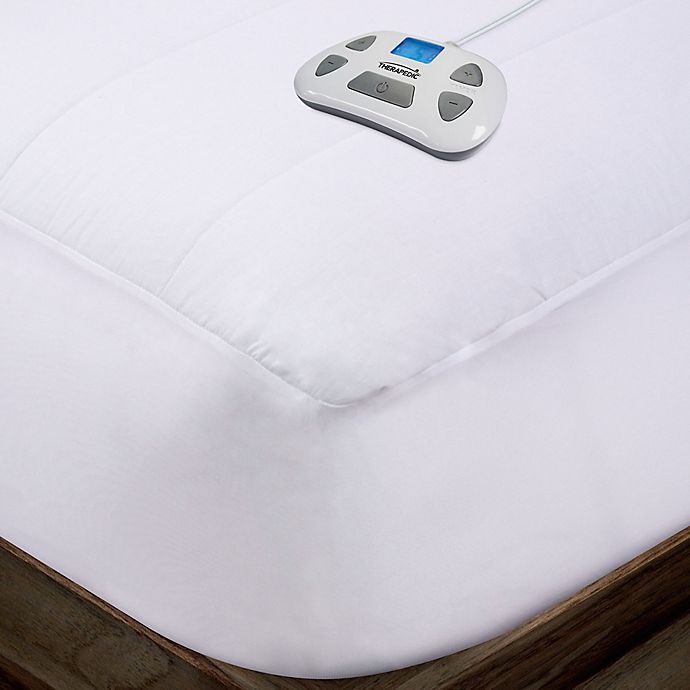 slide 1 of 2, Therapedic Heated Full Mattress Pad, 1 ct