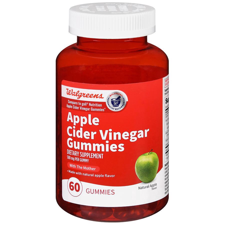 slide 1 of 5, Walgreens Apple Cider Vinegar Gummy, 60 ct