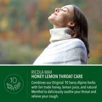 slide 16 of 21, Ricola Max Throat Care Honey Lemon Cough Drops, 34 Count, 34 ct