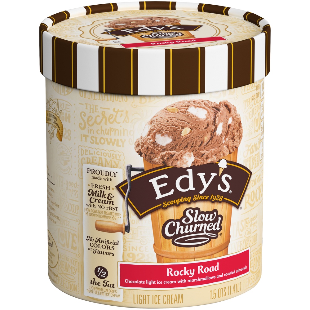 Edy's Rocky Road Slow Churned Ice Cream 1.5 qt Shipt