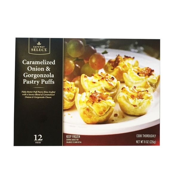 slide 1 of 1, Signature Kitchens Caramelized Onion & Gorgonzola Pastry Puffs, 12 ct; 8 oz