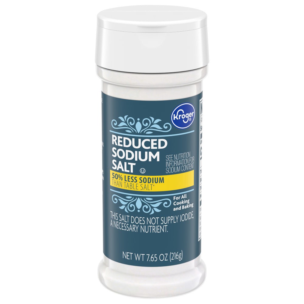 slide 2 of 4, Kroger Reduced Sodium Salt 7.65 Oz, 7.65 oz