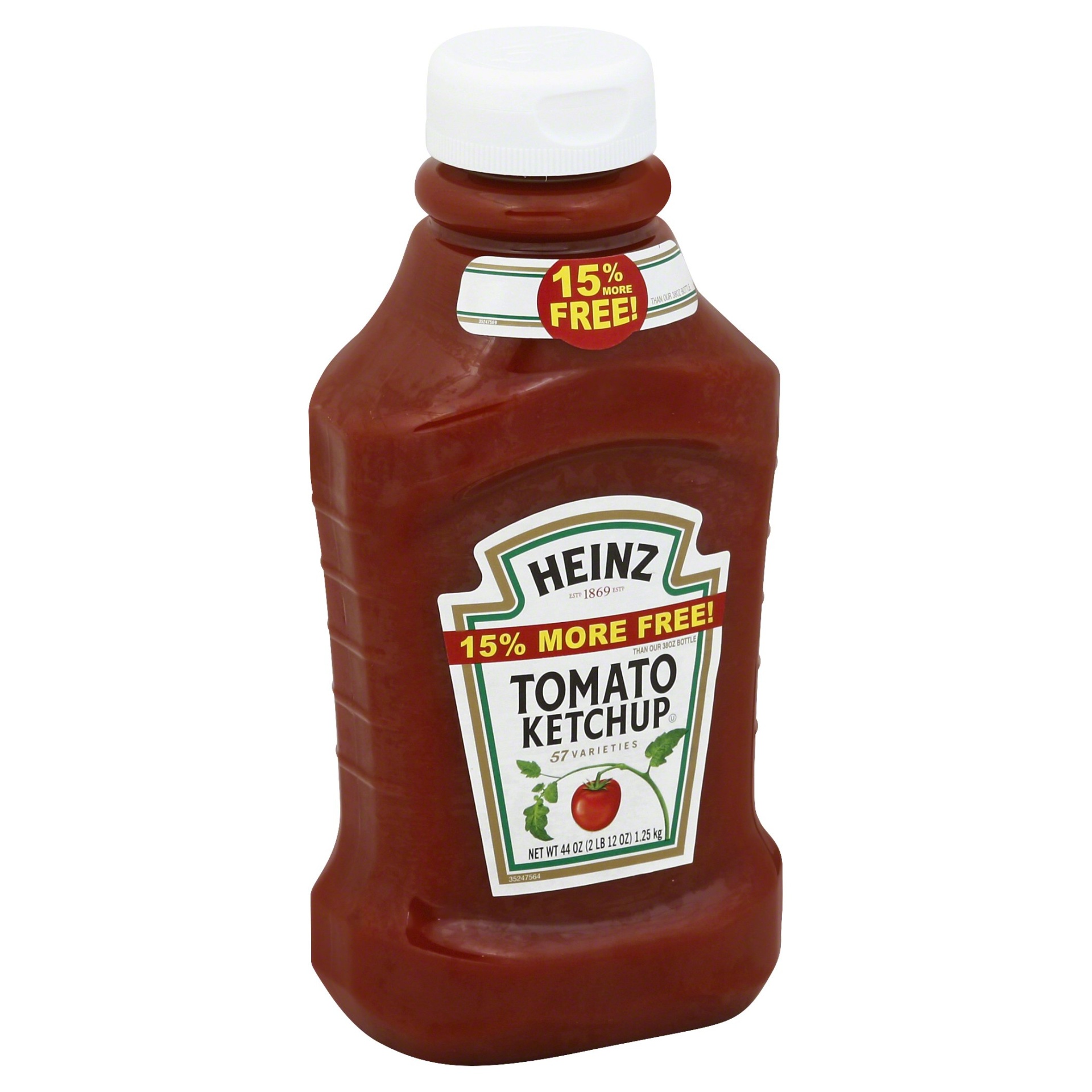 slide 1 of 6, Heinz Tomato Ketchup 15% More Free, 44 oz