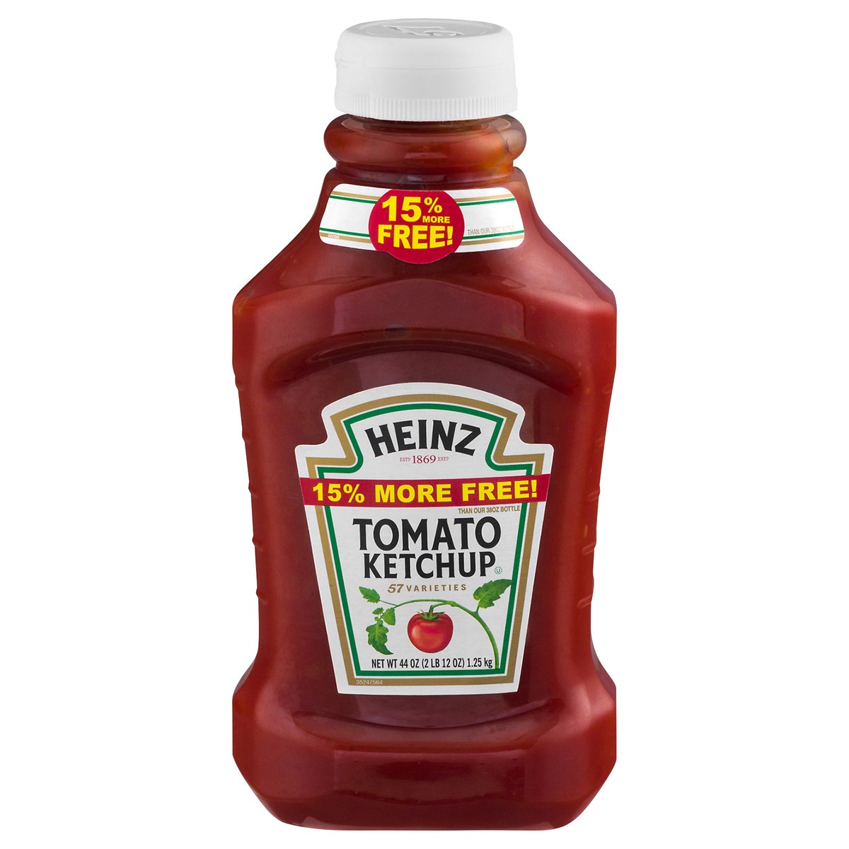slide 1 of 13, Heinz Tomato Ketchup Easy Squeeze Bottle, 44 oz