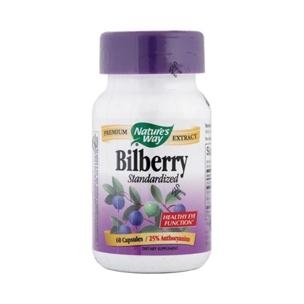 slide 1 of 2, Nature's Way Premium Extract Bilberry Standardized Capsules, 60 ct